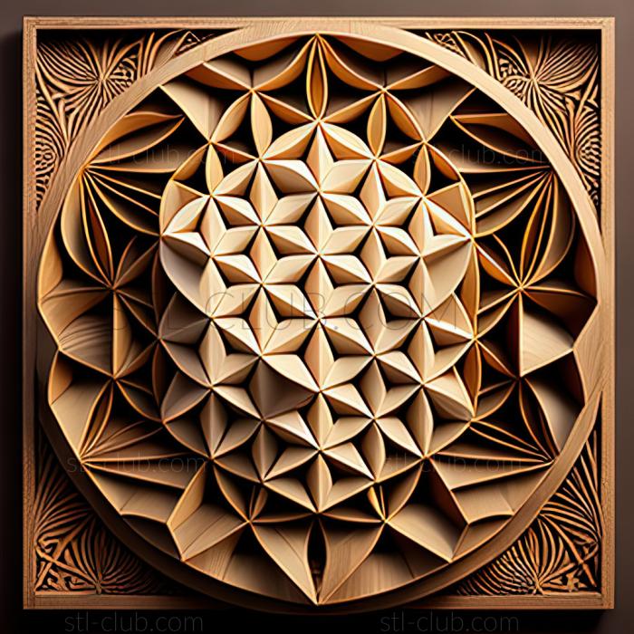 3D model st sacred geometry (STL)